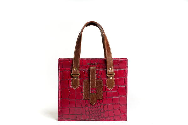 Atria Red Croco bag