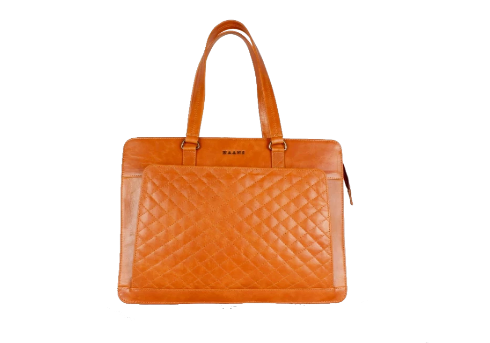 Orange Solid Laptop Bag