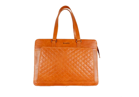 Orange Solid Laptop Bag