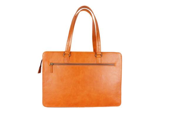 Orange Solid Laptop Bag