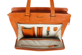 Orange Solid Laptop Bag