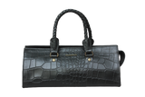 Black Croco Shoulder bag