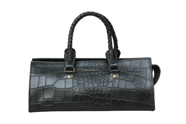 Black Croco Shoulder bag