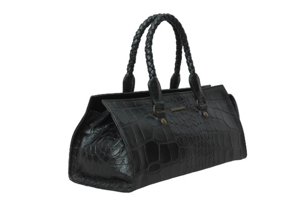 Black Croco Shoulder bag