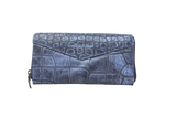 Ashley Clutch Blue Croco